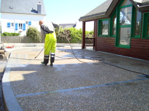 Le Roux TP - Travaux Publics - Aménagement urbain - Création de béton désactivé lavé - 9